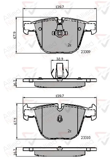 JUEGO DE PASTILLAS DE FRENO