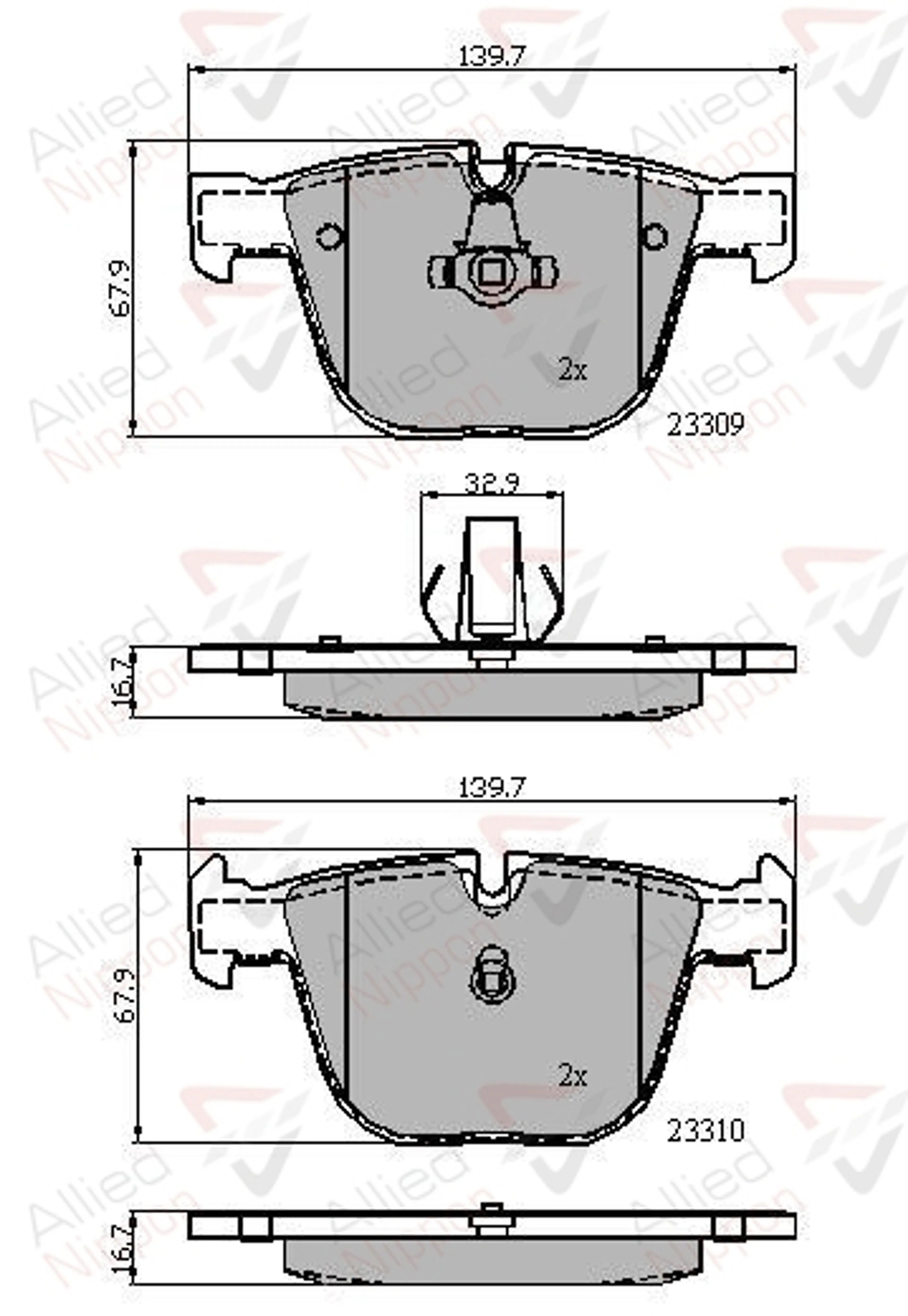 JUEGO DE PASTILLAS DE FRENO