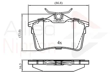 JUEGO DE PASTILLAS DE FRENO