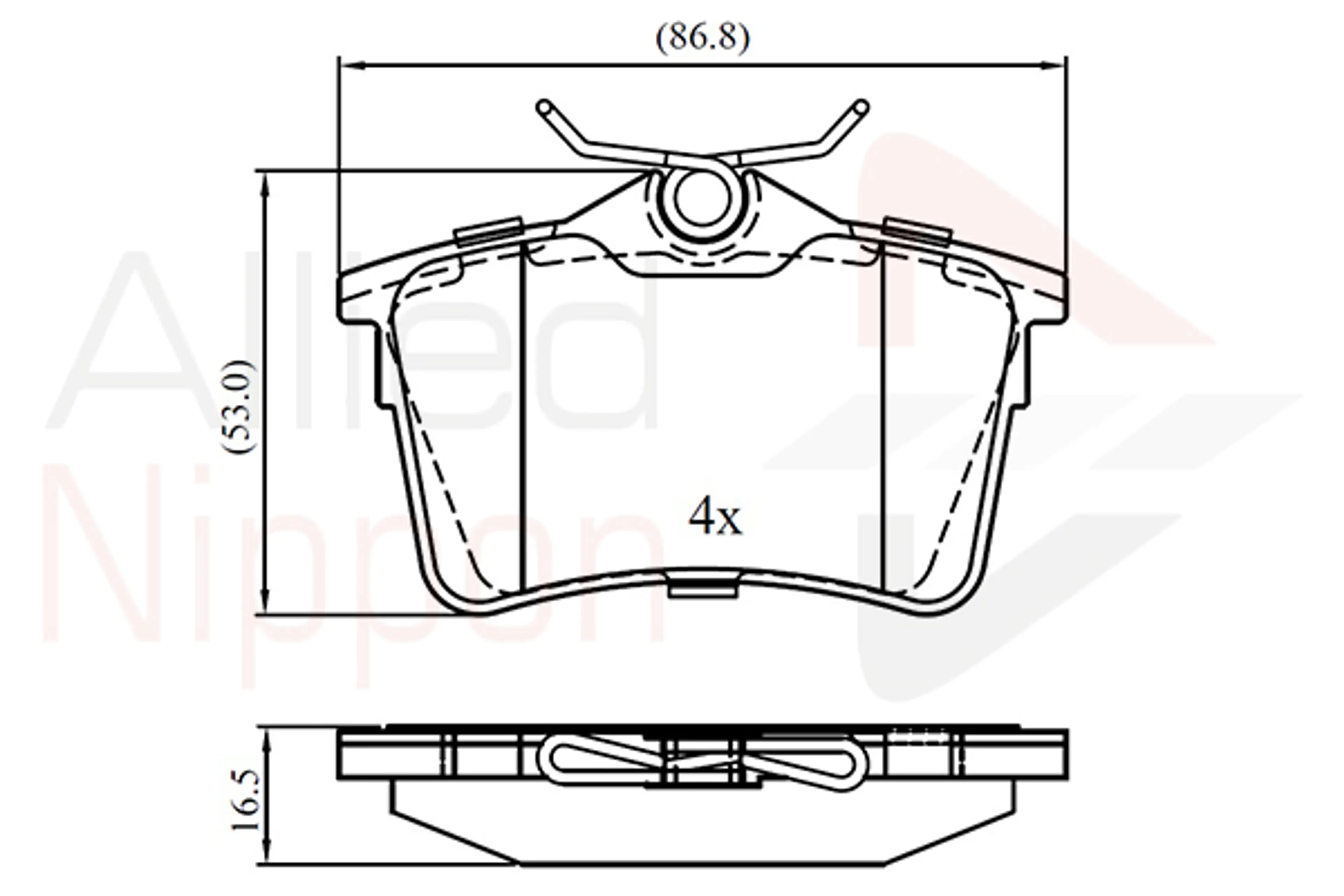 JUEGO DE PASTILLAS DE FRENO