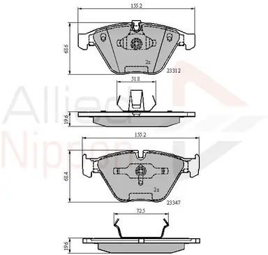 JUEGO DE PASTILLAS DE FRENO