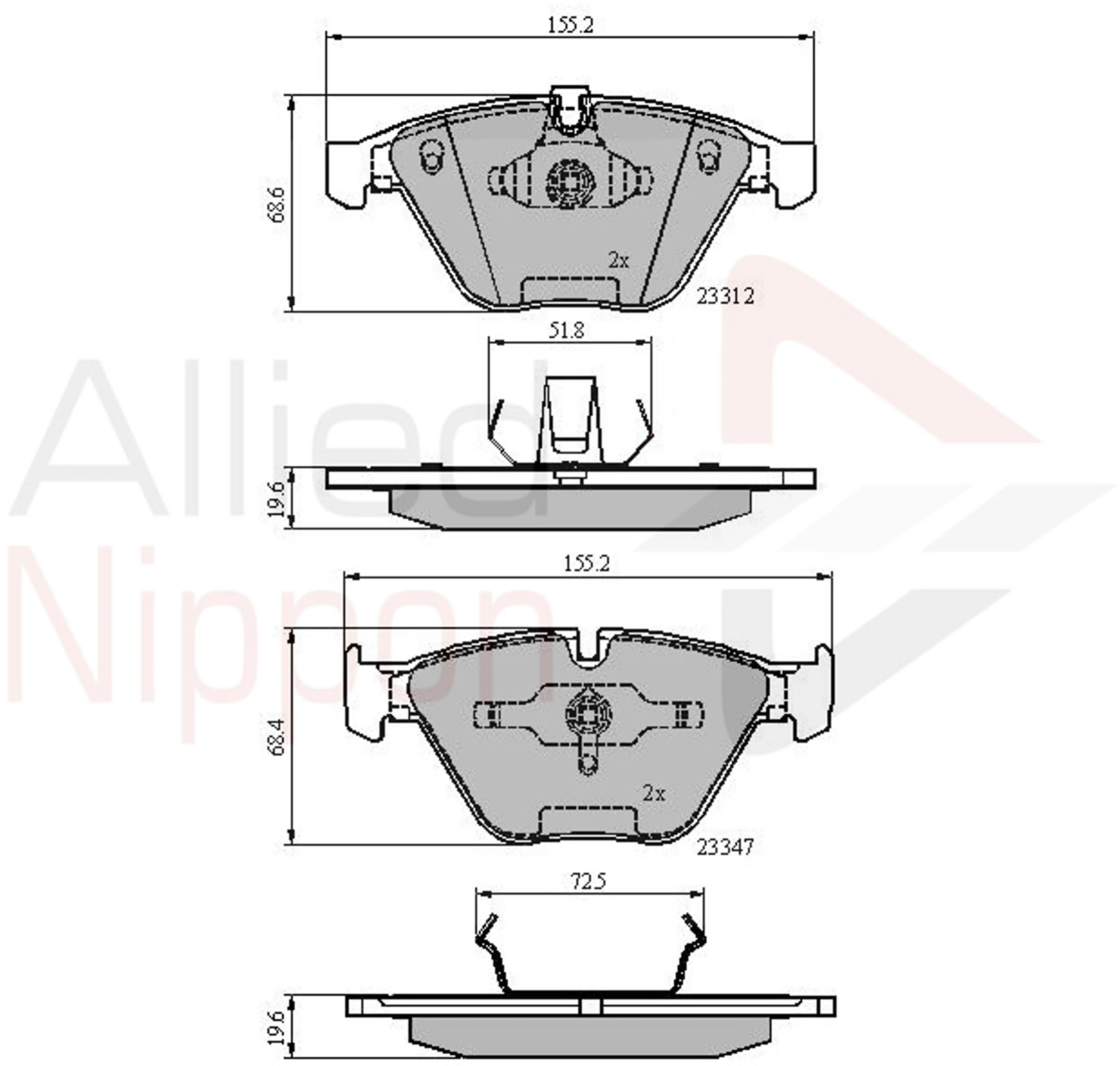 JUEGO DE PASTILLAS DE FRENO