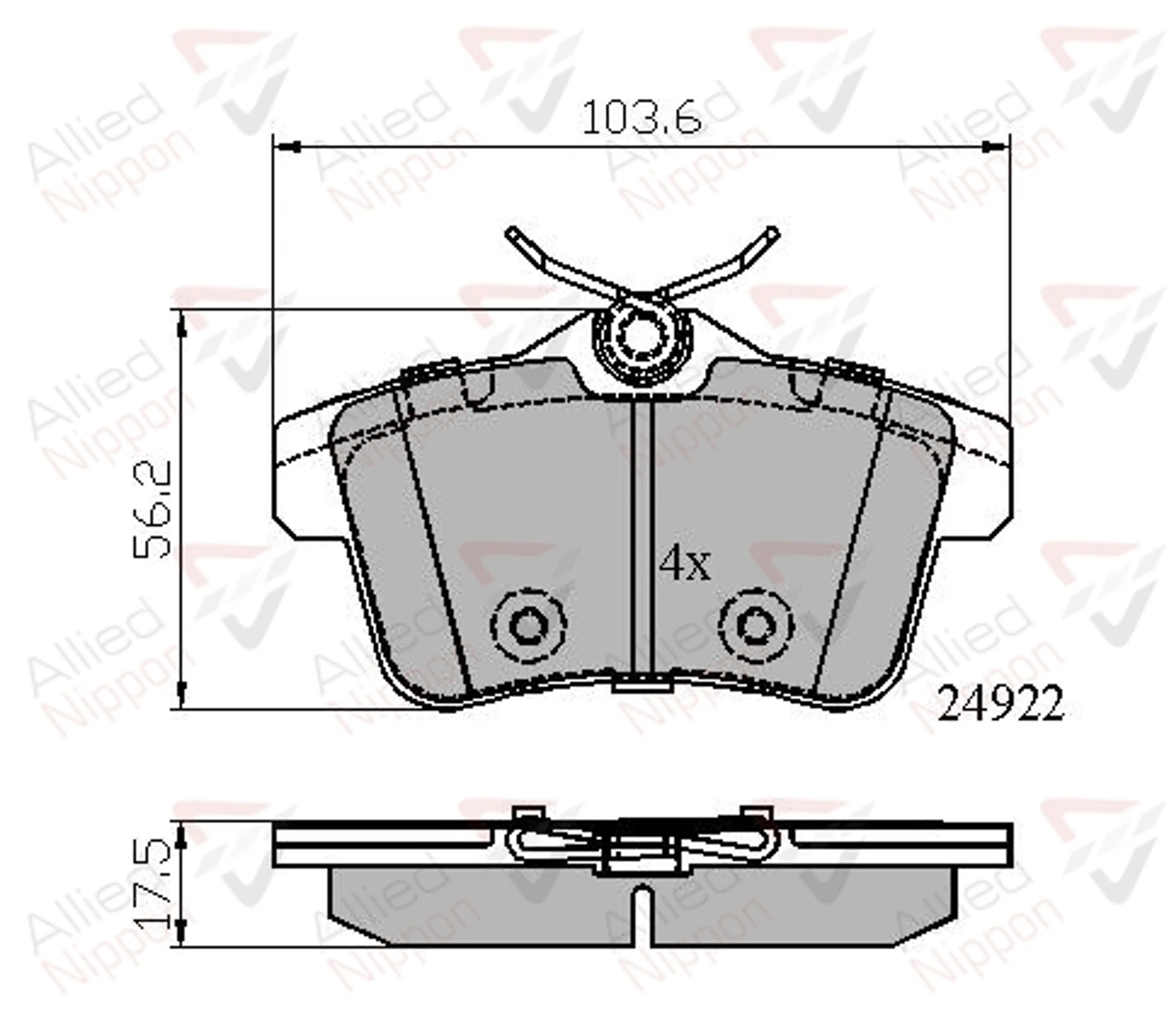 JUEGO DE PASTILLAS DE FRENO