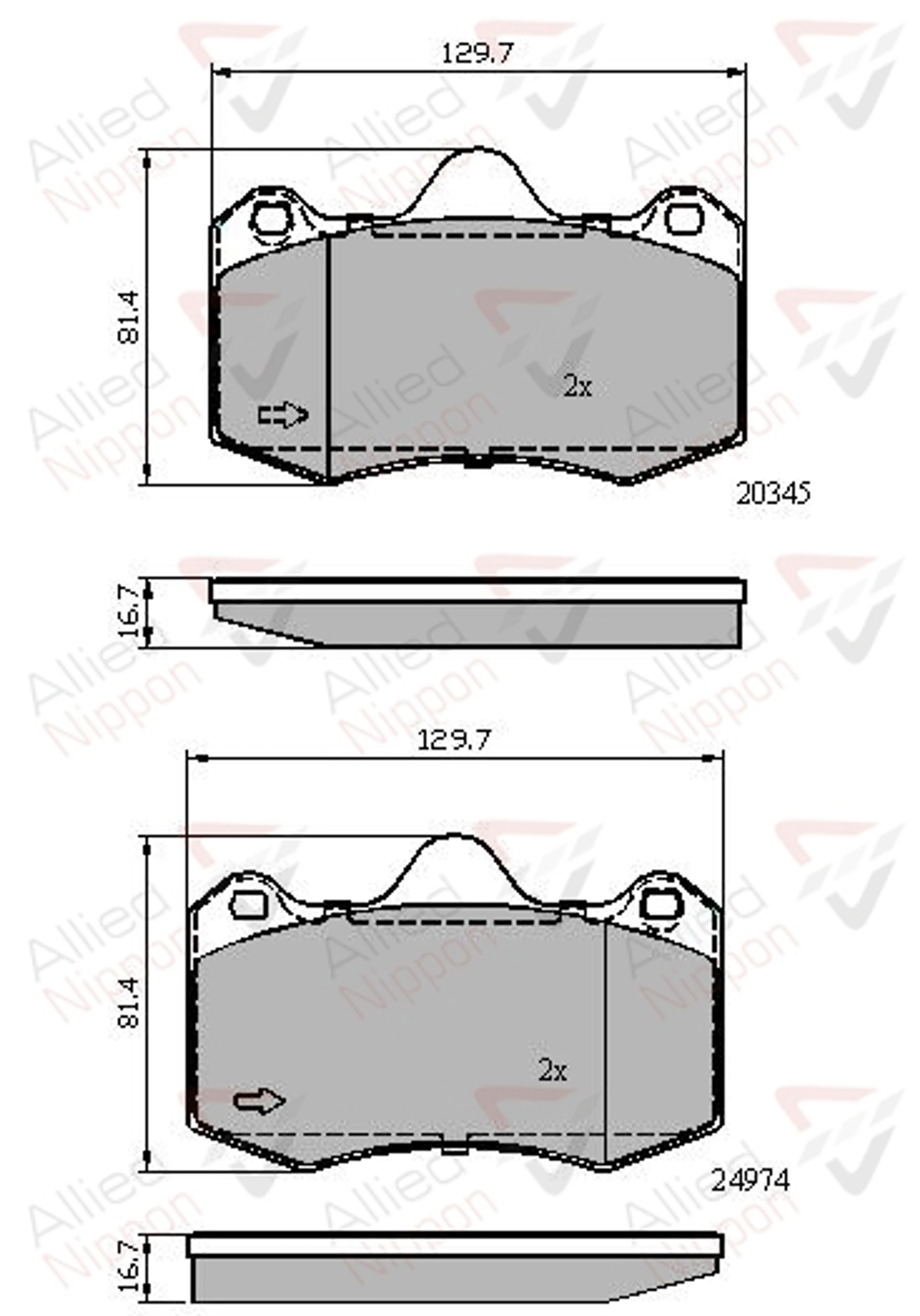 JUEGO DE PASTILLAS DE FRENO
