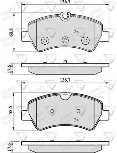 JUEGO DE PASTILLAS DE FRENO
