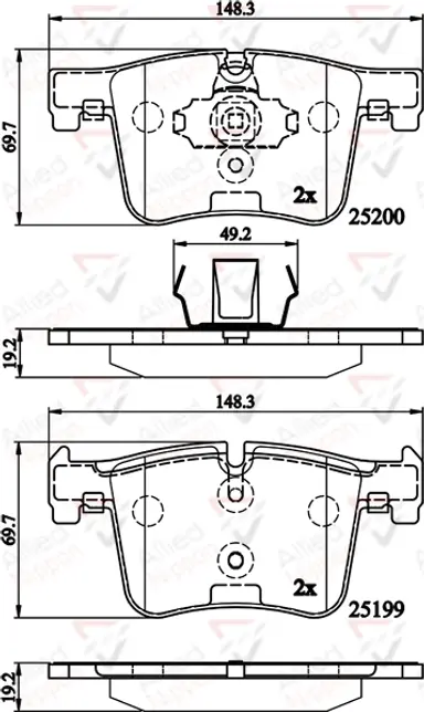 JUEGO DE PASTILLAS DE FRENO