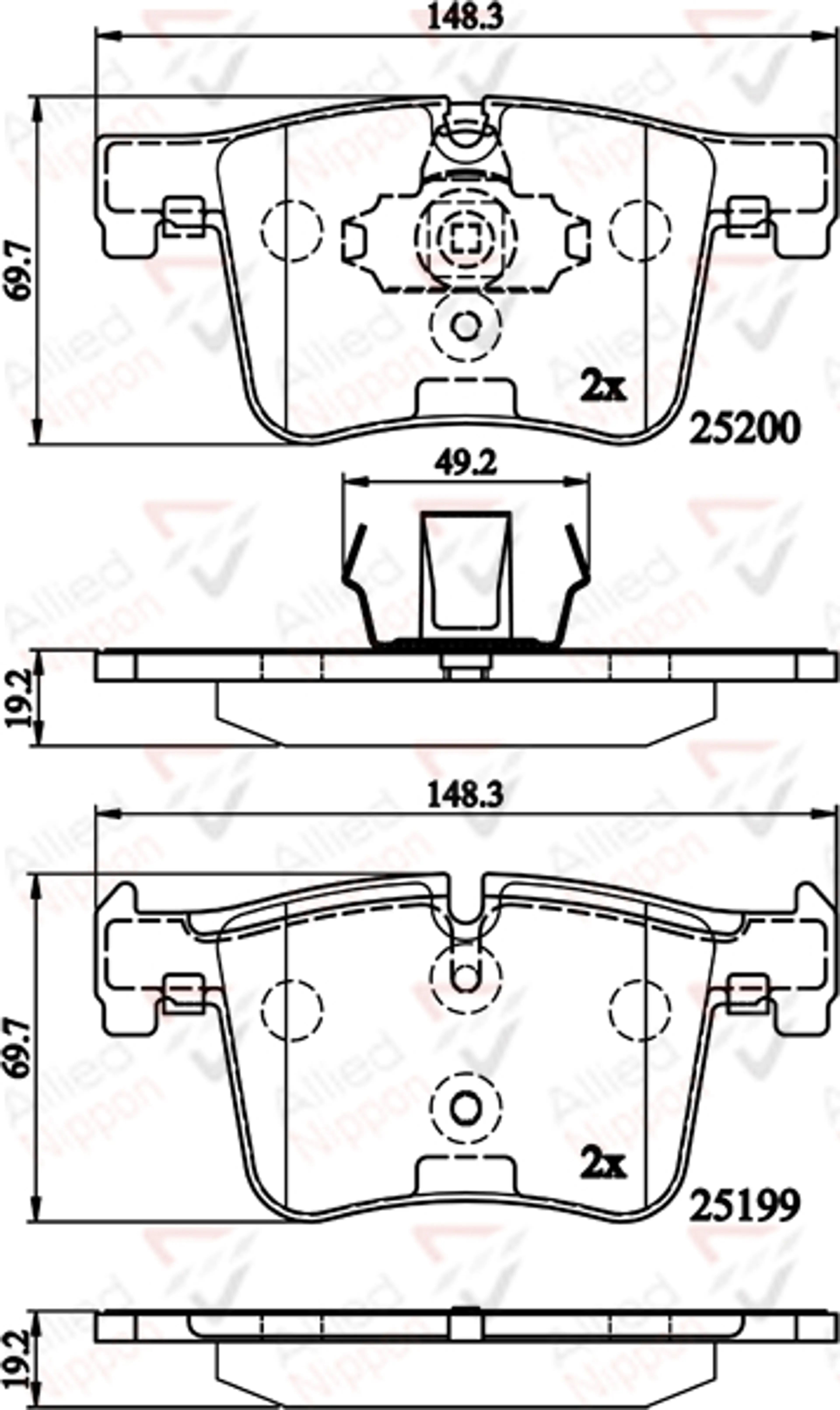 JUEGO DE PASTILLAS DE FRENO