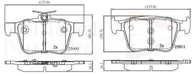 JUEGO DE PASTILLAS DE FRENO