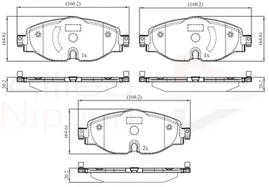 JUEGO DE PASTILLAS DE FRENO