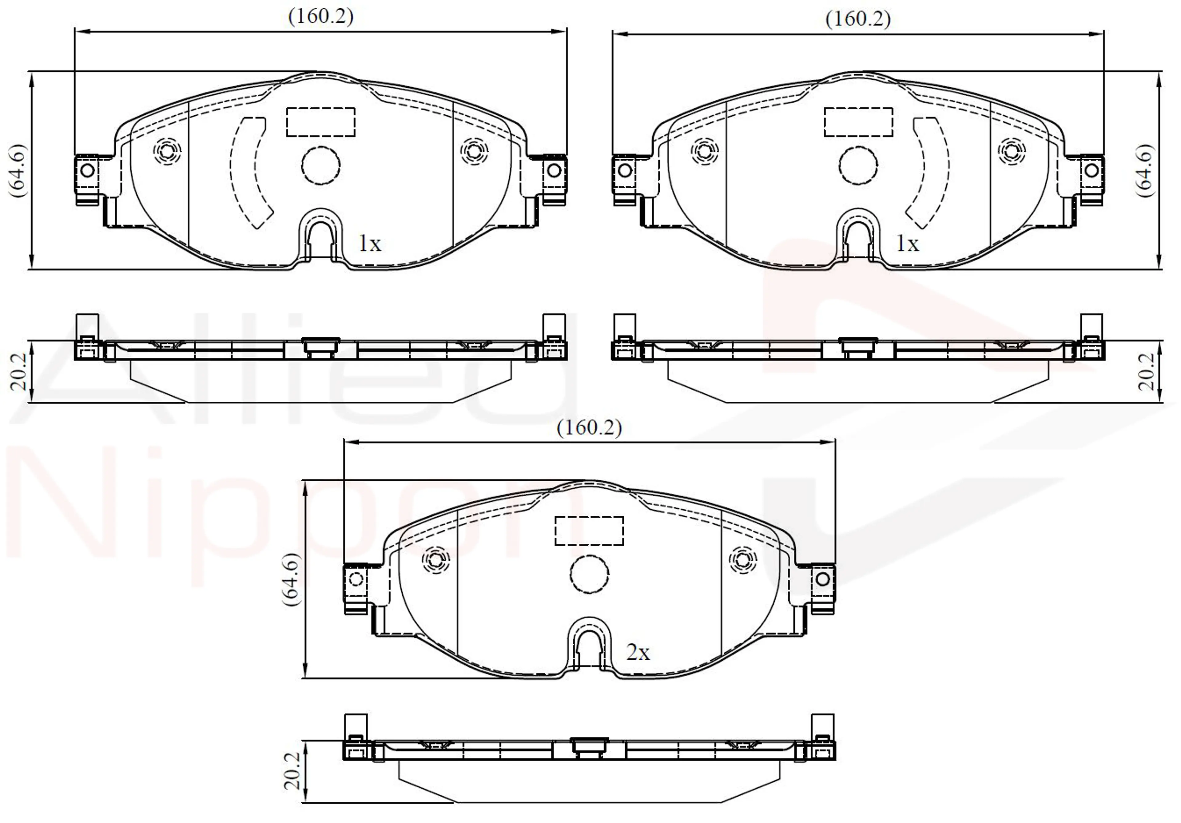 JUEGO DE PASTILLAS DE FRENO