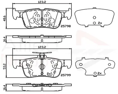 JUEGO DE PASTILLAS DE FRENO