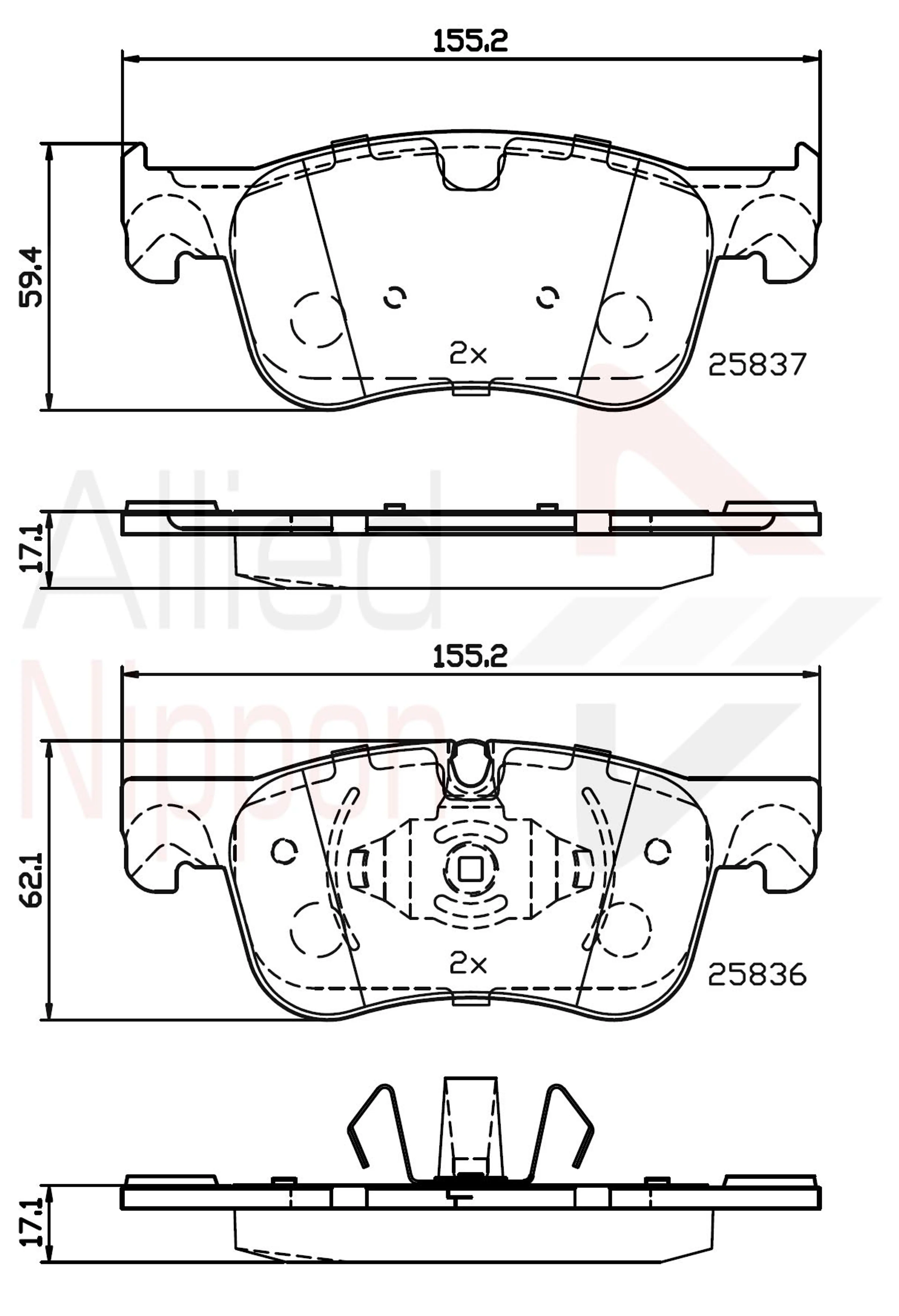 JUEGO DE PASTILLAS DE FRENO
