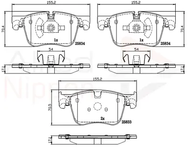 JUEGO DE PASTILLAS DE FRENO