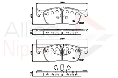 JUEGO DE PASTILLAS DE FRENO