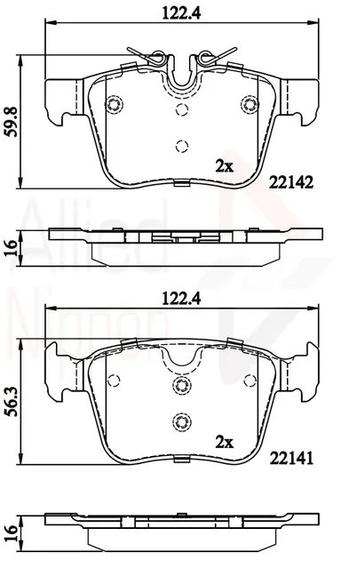 JUEGO DE PASTILLAS DE FRENO