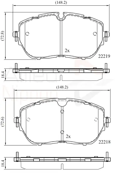 JUEGO DE PASTILLAS DE FRENO