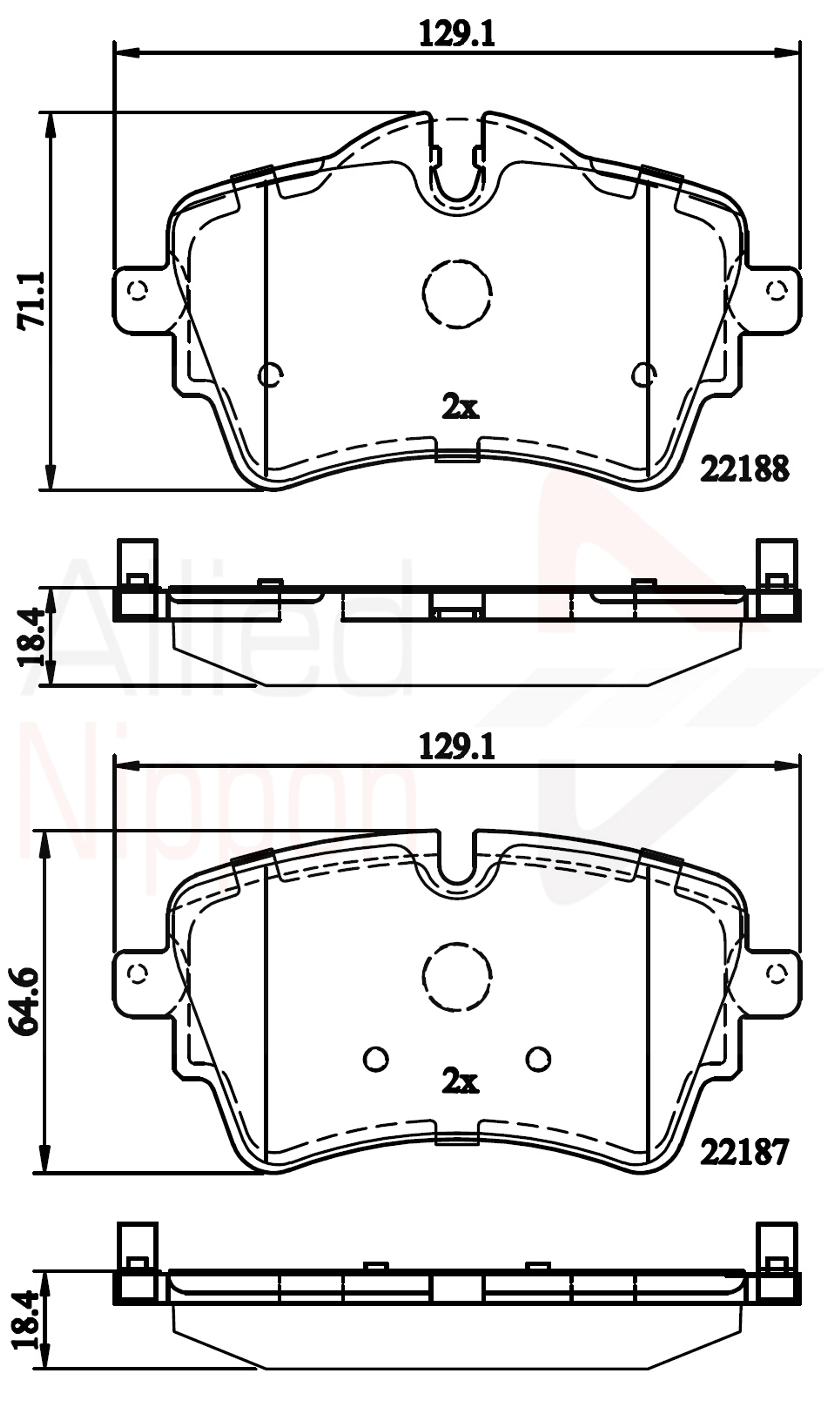 JUEGO DE PASTILLAS DE FRENO