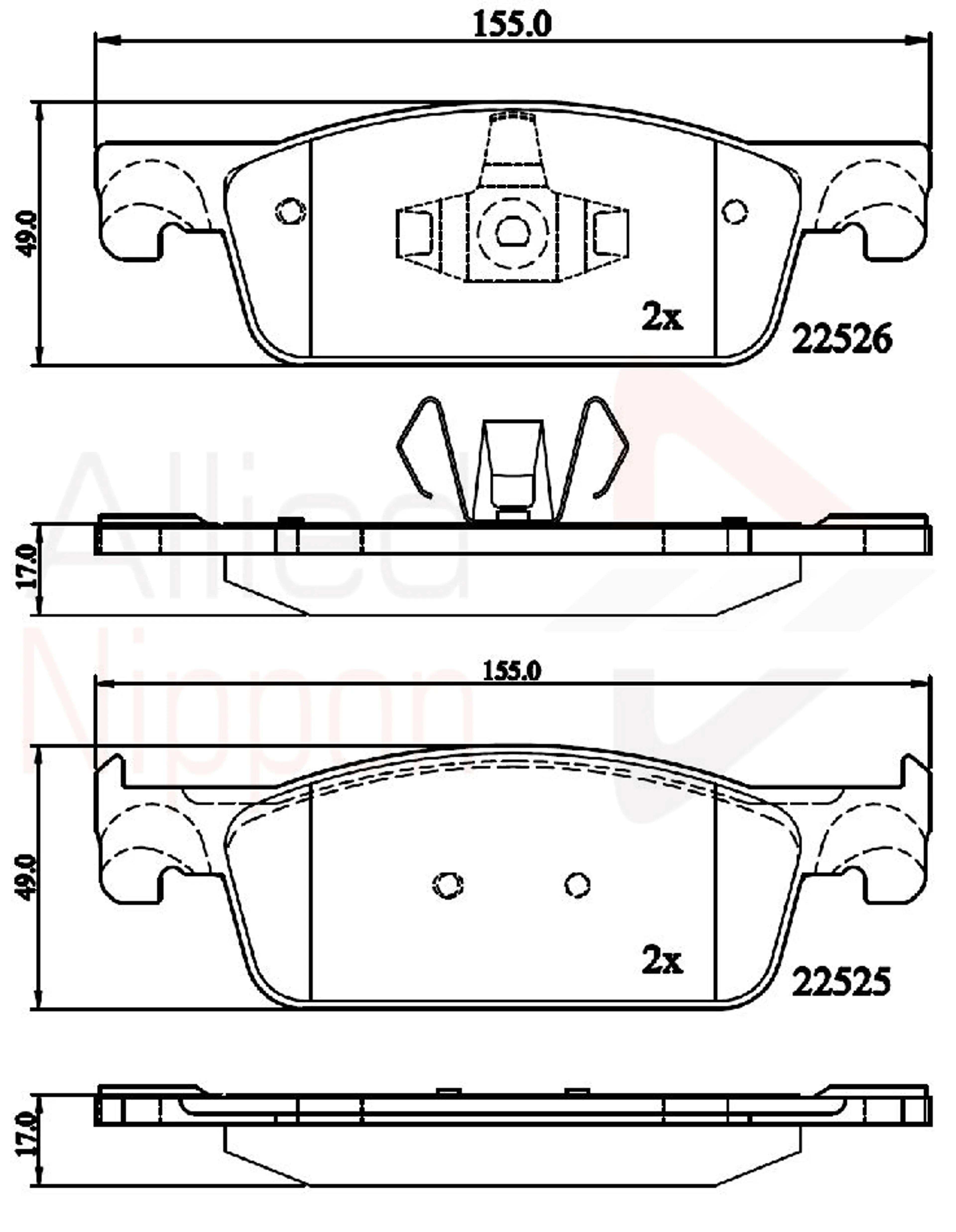 JUEGO DE PASTILLAS DE FRENO