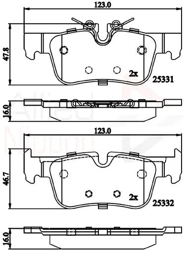 JUEGO DE PASTILLAS DE FRENO