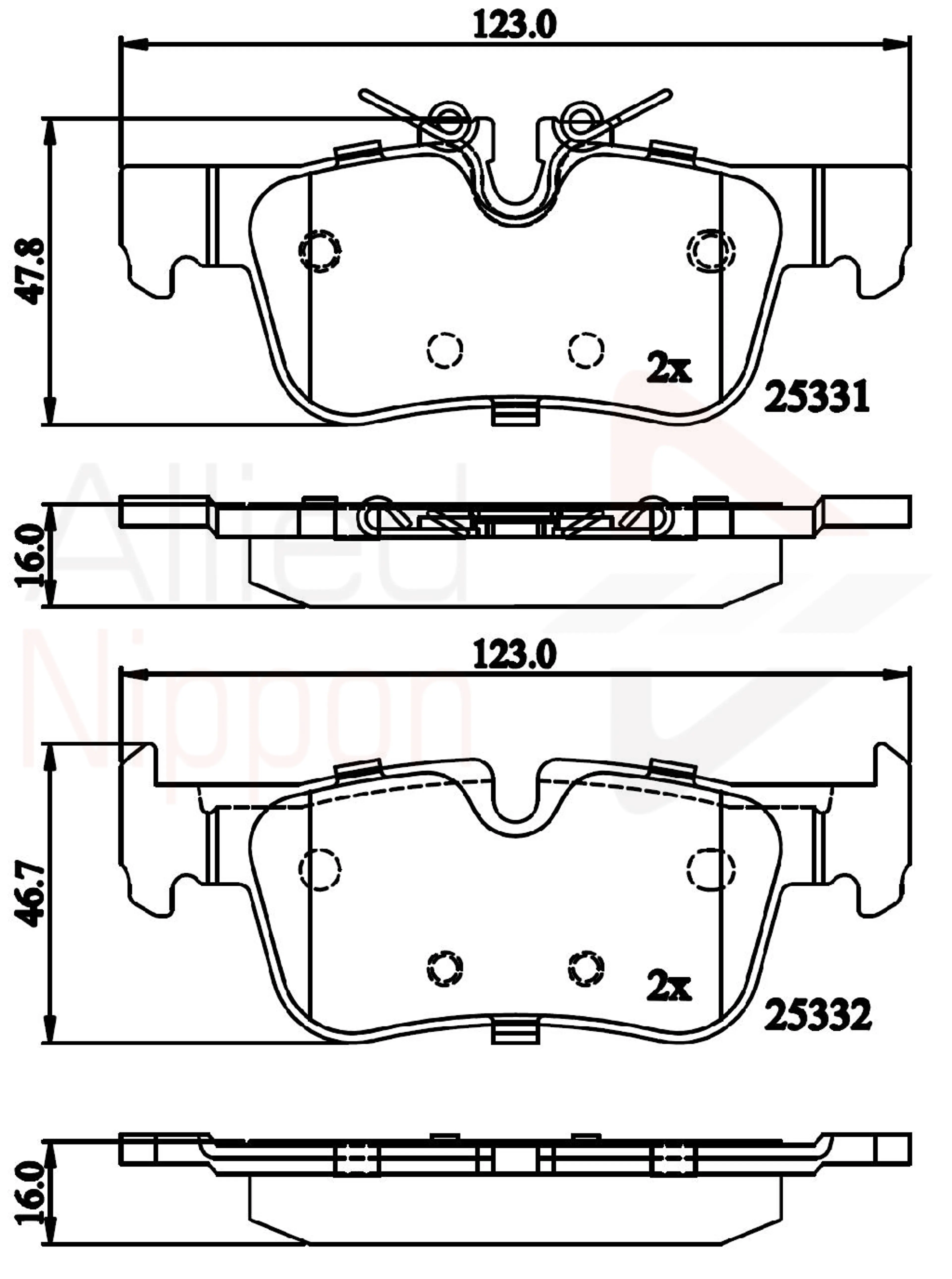 JUEGO DE PASTILLAS DE FRENO