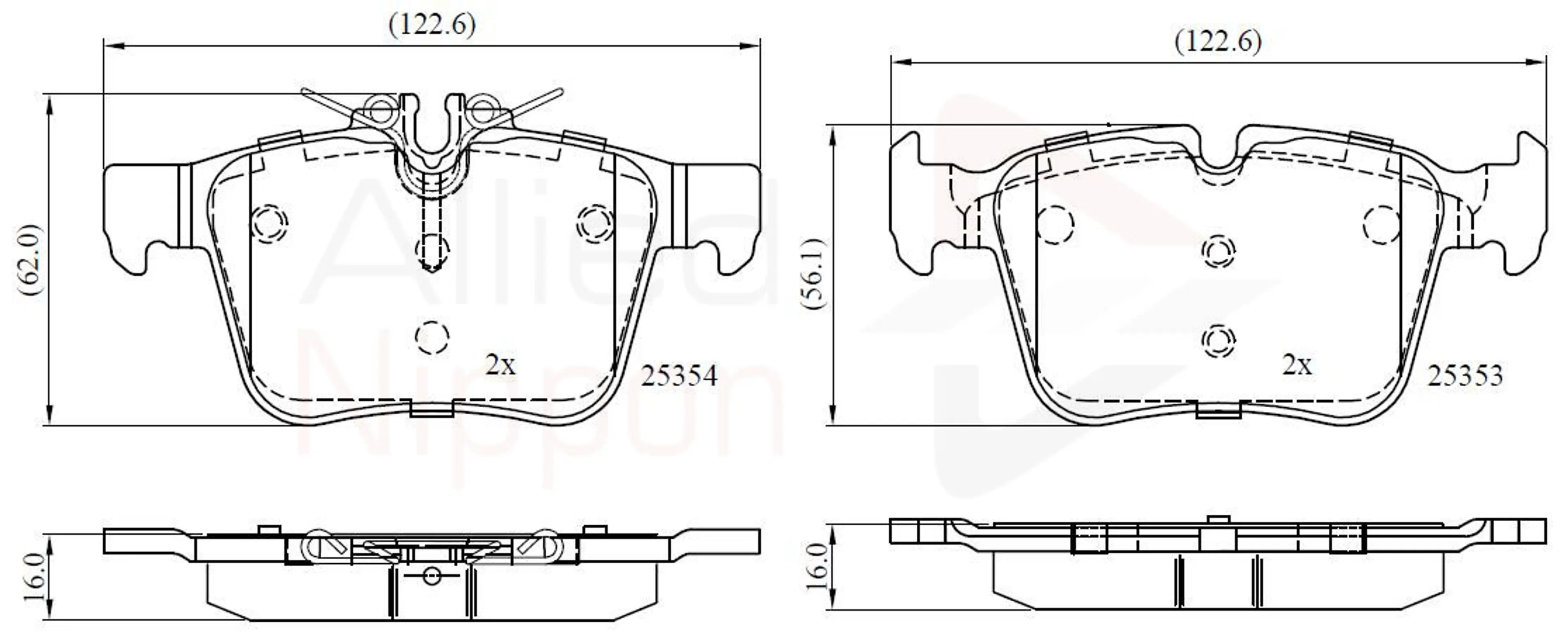 JUEGO DE PASTILLAS DE FRENO