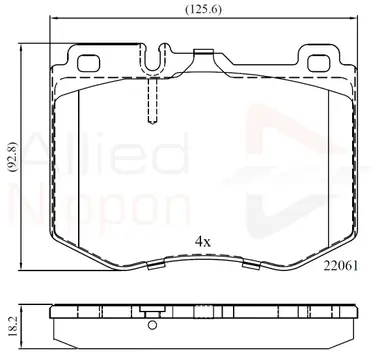 JUEGO DE PASTILLAS DE FRENO