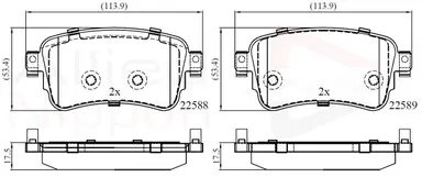 JUEGO DE PASTILLAS DE FRENO