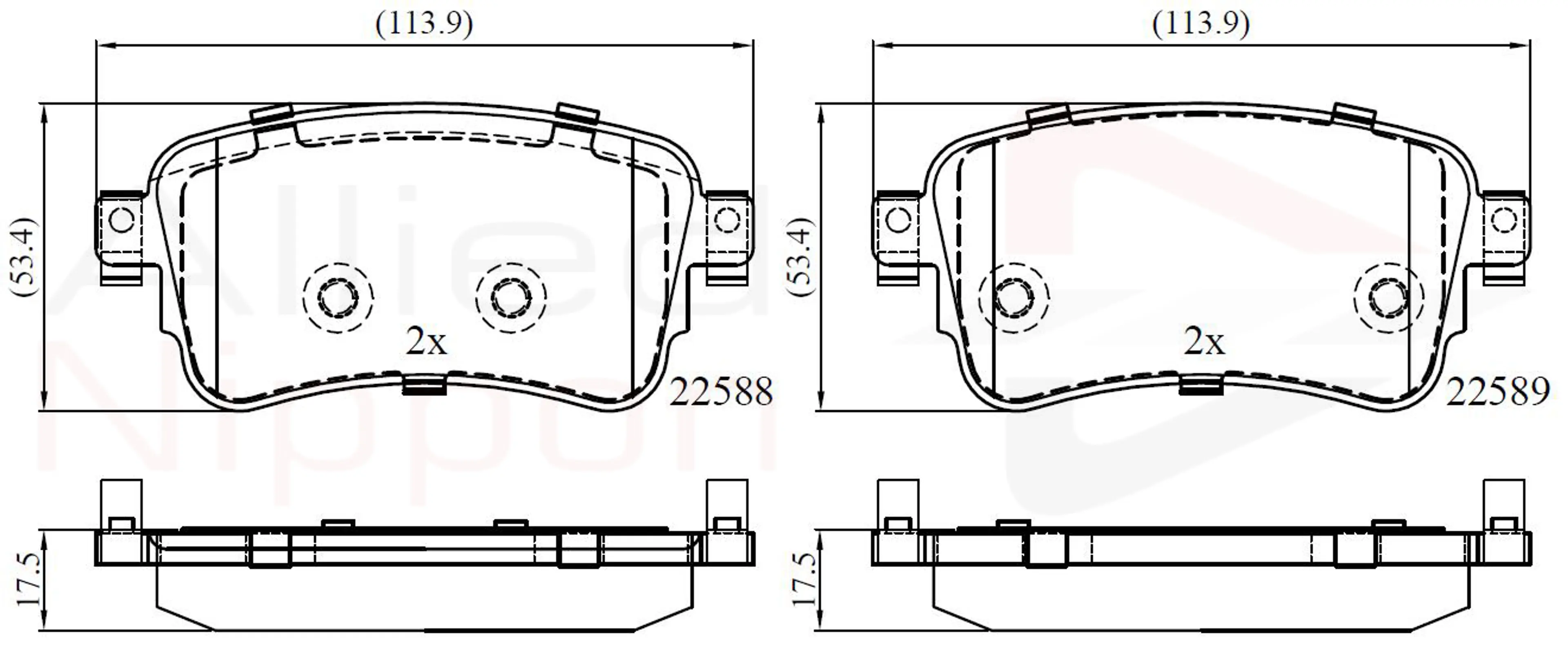 JUEGO DE PASTILLAS DE FRENO