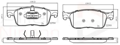 JUEGO DE PASTILLAS DE FRENO