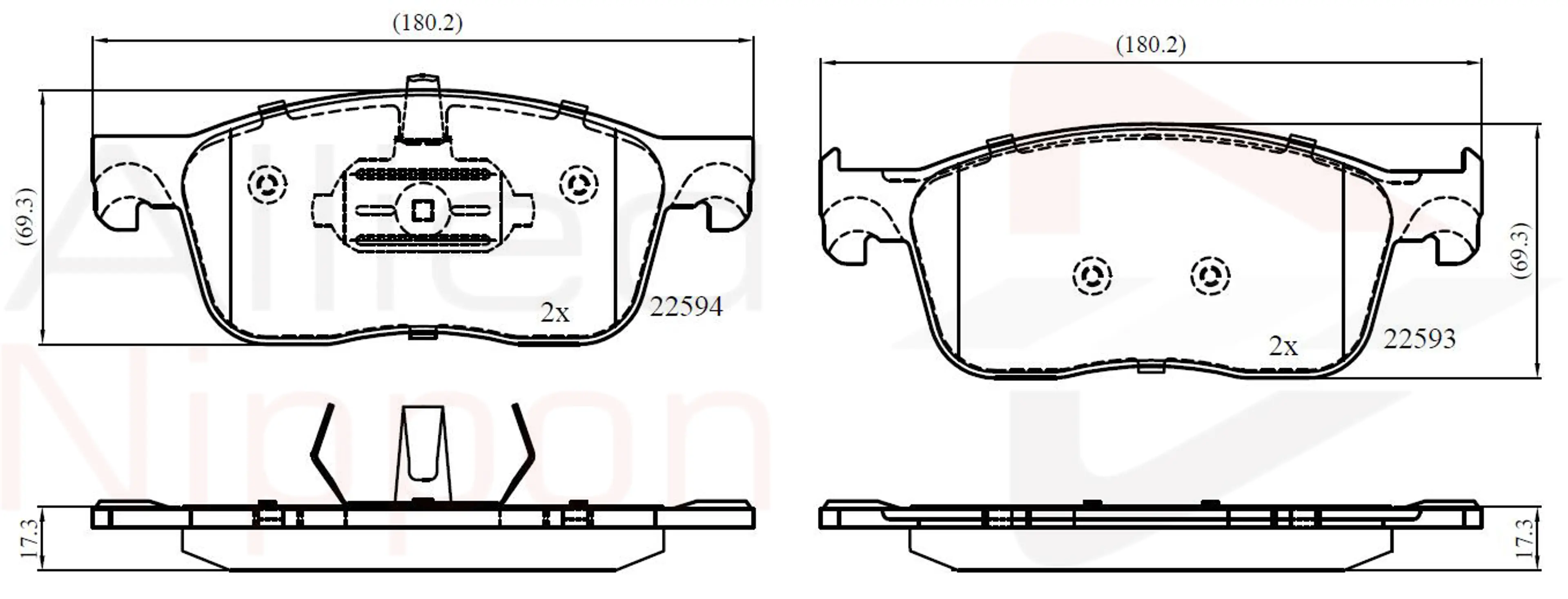 JUEGO DE PASTILLAS DE FRENO