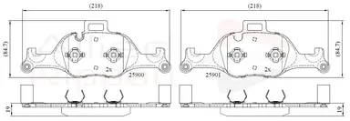JUEGO DE PASTILLAS DE FRENO