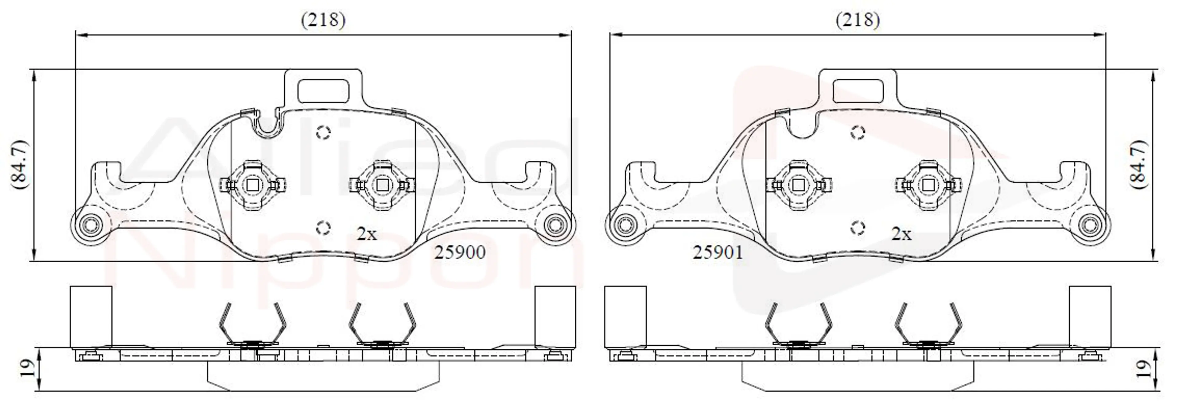 JUEGO DE PASTILLAS DE FRENO