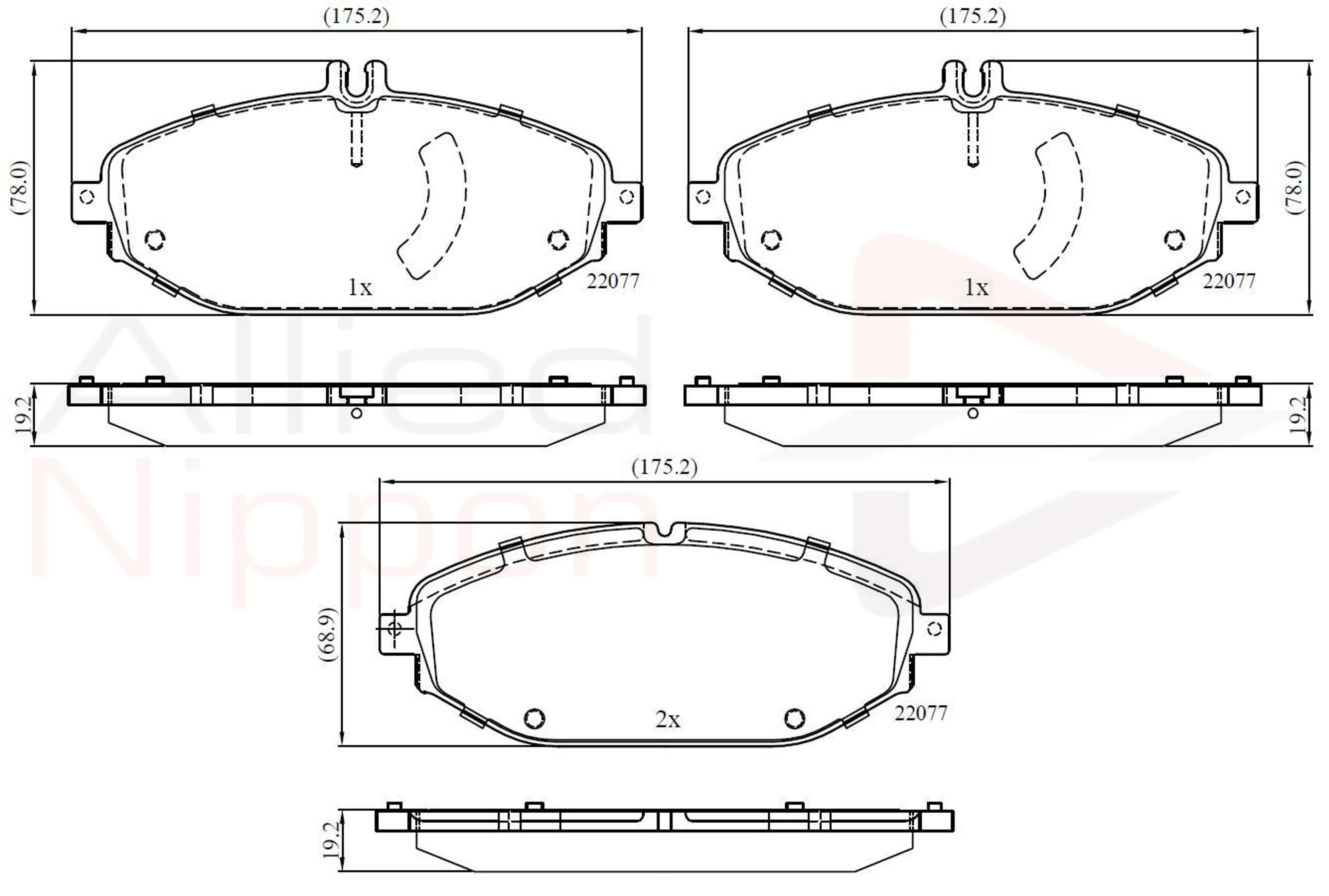 JUEGO DE PASTILLAS DE FRENO
