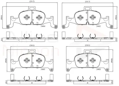 JUEGO DE PASTILLAS DE FRENO