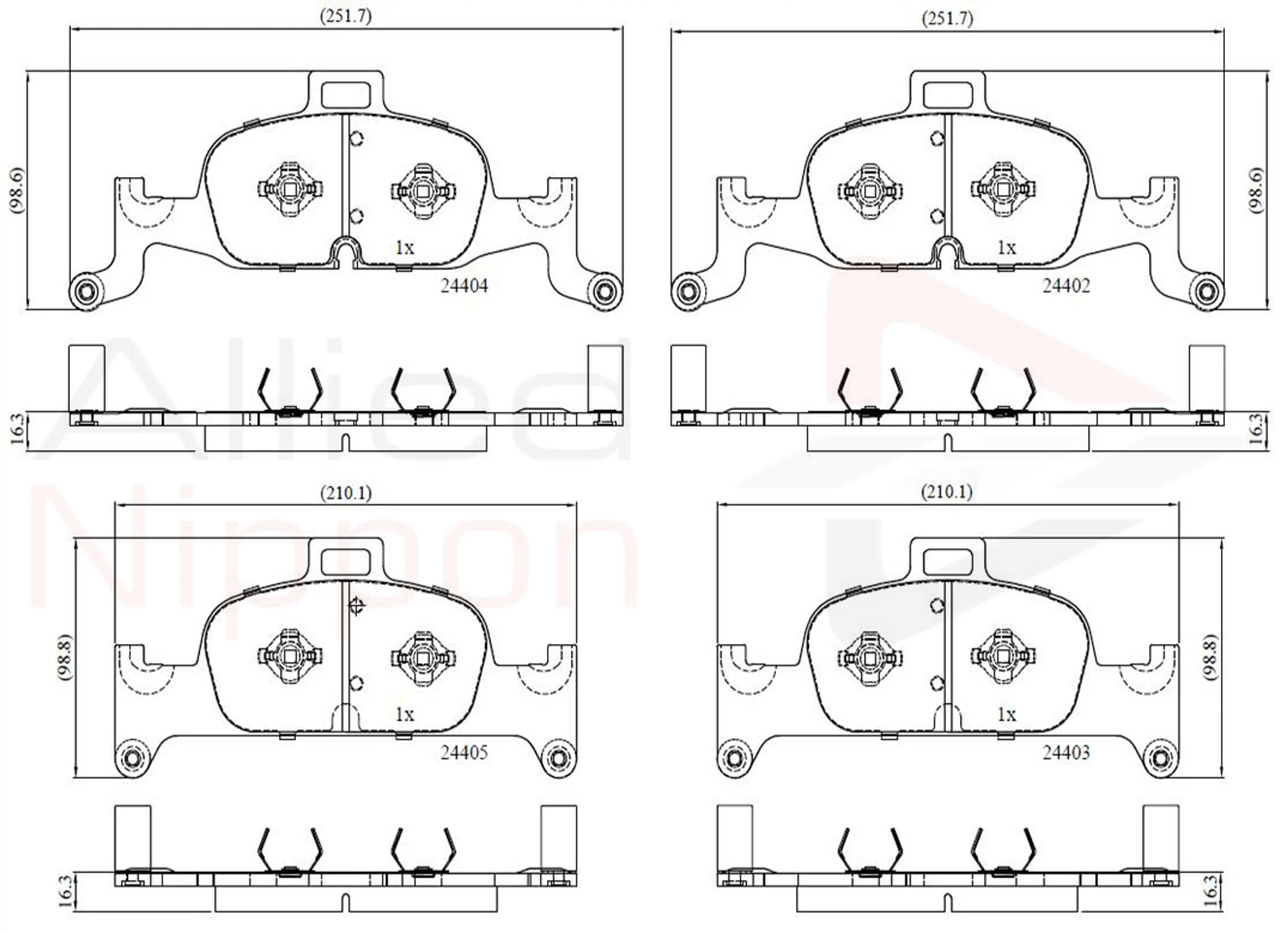 JUEGO DE PASTILLAS DE FRENO