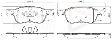 JUEGO DE PASTILLAS DE FRENO