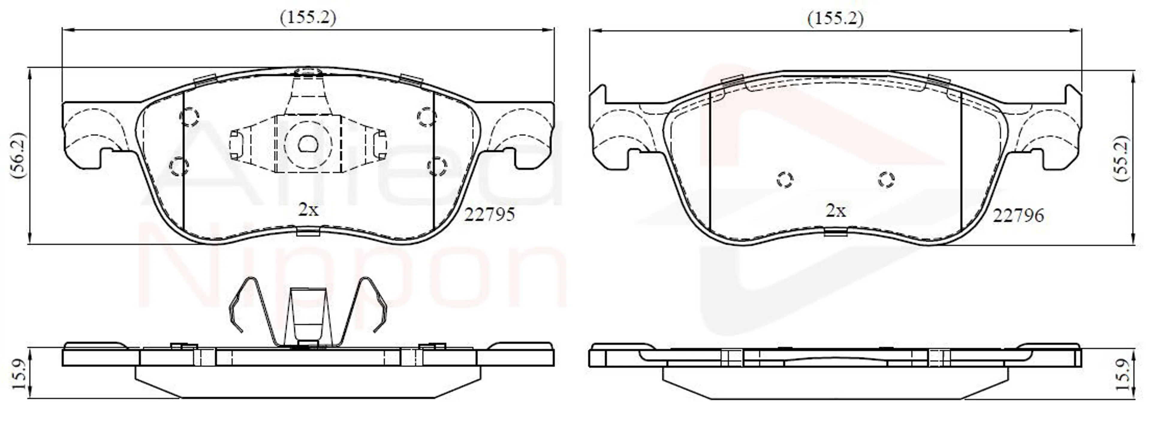 JUEGO DE PASTILLAS DE FRENO