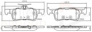 JUEGO DE PASTILLAS DE FRENO