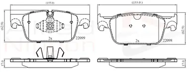 JUEGO DE PASTILLAS DE FRENO