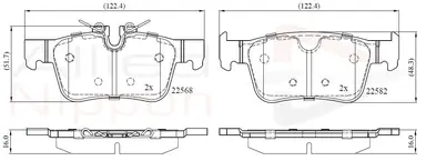 JUEGO DE PASTILLAS DE FRENO