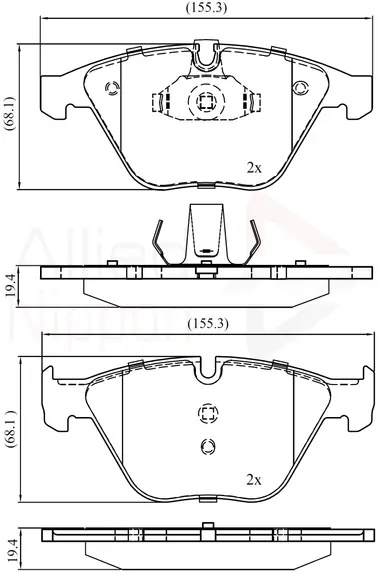 JUEGO DE PASTILLAS DE FRENO