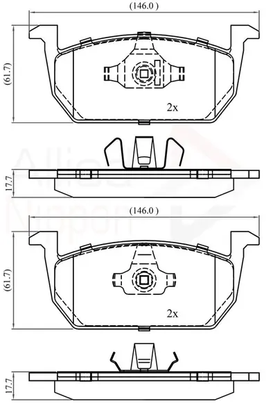 JUEGO DE PASTILLAS DE FRENO