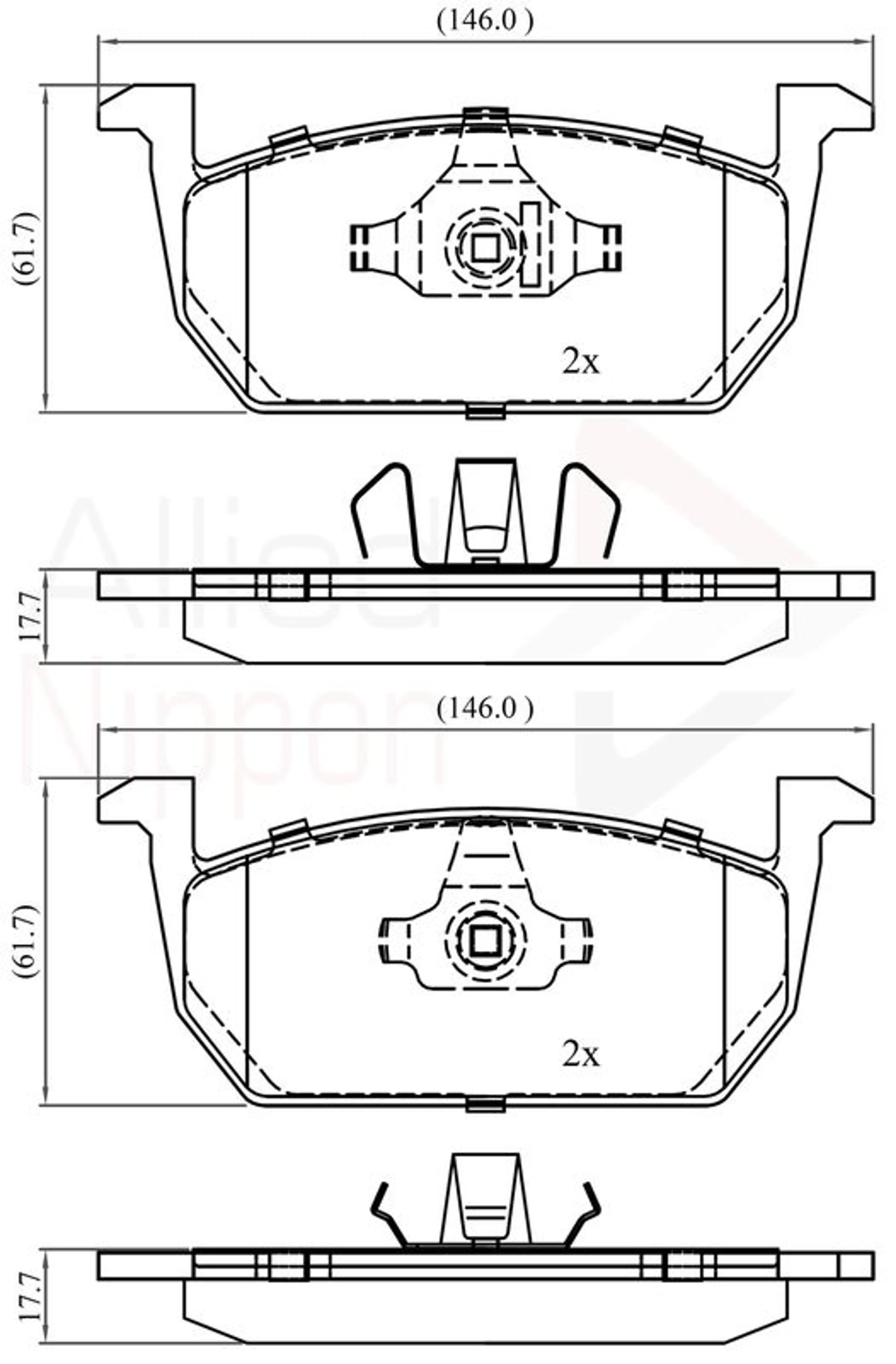 JUEGO DE PASTILLAS DE FRENO