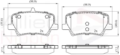 JUEGO DE PASTILLAS DE FRENO