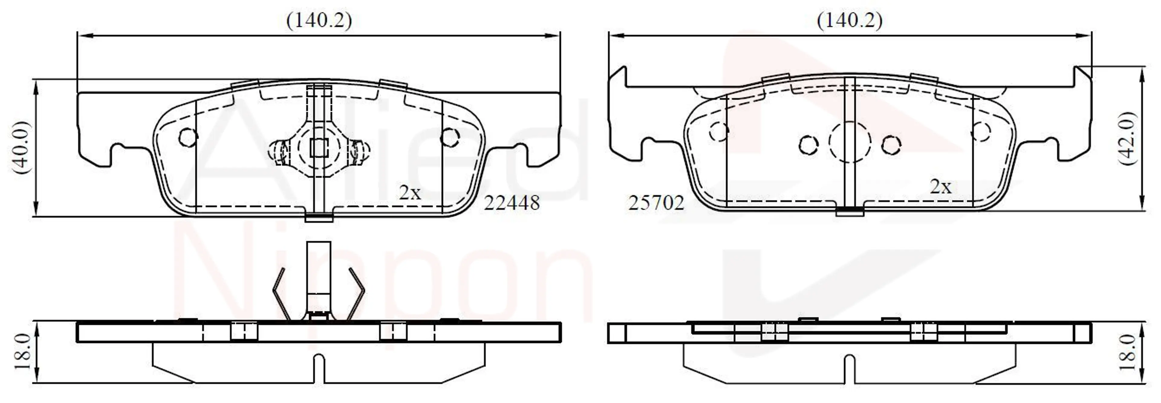 JUEGO DE PASTILLAS DE FRENO