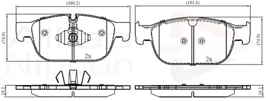 JUEGO DE PASTILLAS DE FRENO