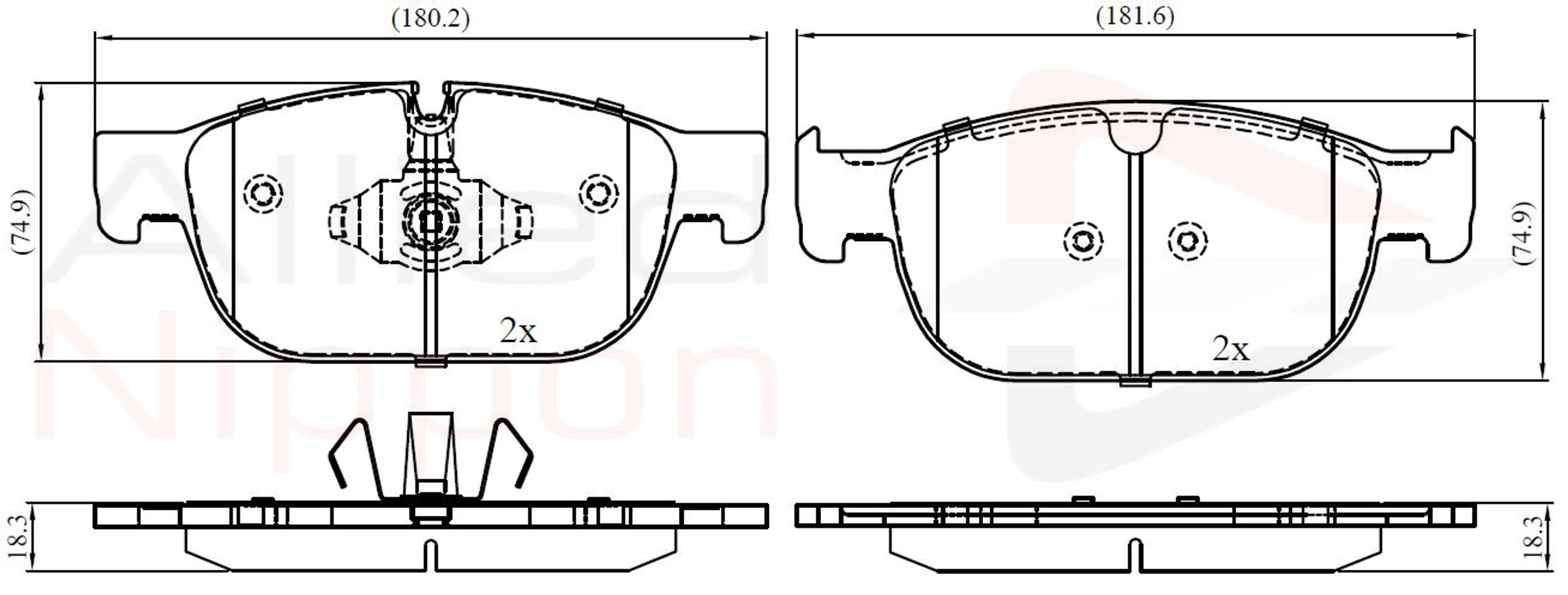 JUEGO DE PASTILLAS DE FRENO