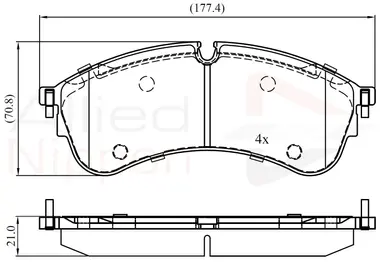 JUEGO DE PASTILLAS DE FRENO