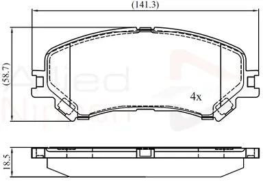 JUEGO DE PASTILLAS DE FRENO