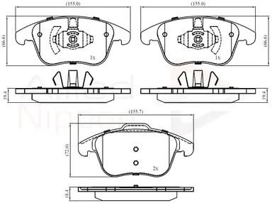 JUEGO DE PASTILLAS DE FRENO